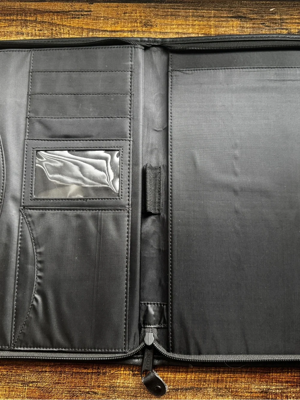FHC Black Leather Tablet Portfolio Case by